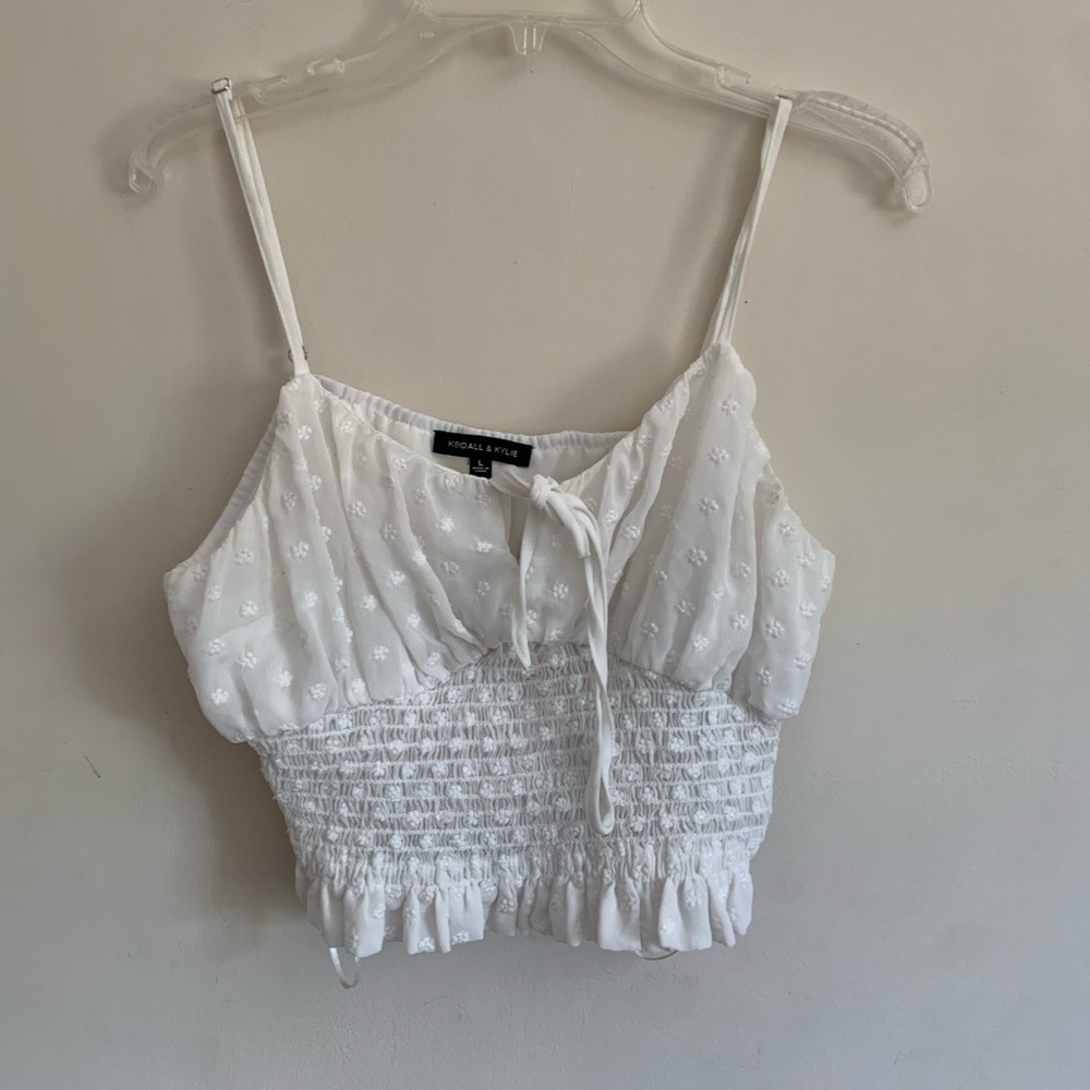 White Ruched Top